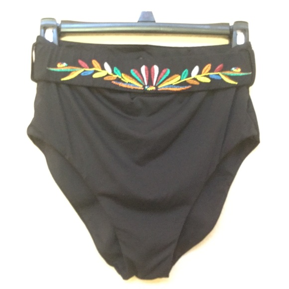 SoLuna RADIANT Black Embroidered Belt Swim Bottom - Picture 4 of 12